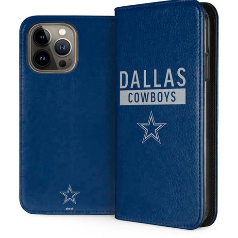 NFL Dallas Cowboys Blue Performance Series iPhone 15 Pro Max Folio Case